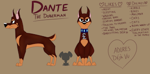 Dante the Doberman by kinglazereth
