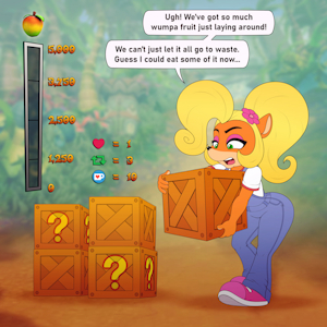 [For Twitter] Coco Bandicoot's Weight Gain Drive by CocoMania