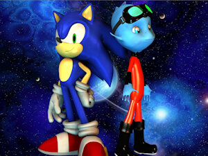 Sonic and Kip - Blue Universe by KipSupernova