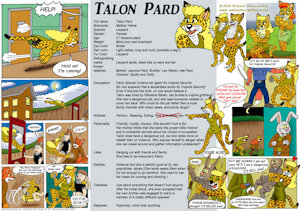Character reference thingy - Talon Pard by Micke