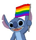 Stitch Pride Flag Animation by Omatic