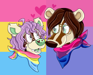 Pride mustelids by Pleasedontbite