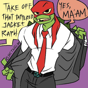 Suit up Raph by riverhayashi