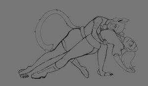 Catra x Adora W.I.P. by FluxFluff