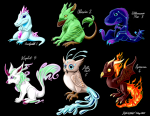 Raffle Adoptables (completed) by AbsintheKitsune