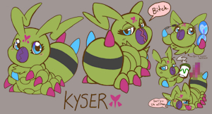 Kyser the Wormmon by chicostyx