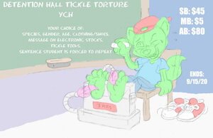 Detention Tickle Torture: 1 & 2 YCH - OPEN by AngelBlancoArts