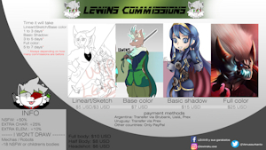 OPEN COMMISSIONS ! (つ≧▽≦)つ by Lewins