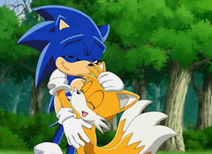 Sonic X Screenshot Redraw - Sonic and Tails by HedgieLombax147