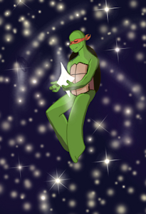 Mikey in space by LittleHafling