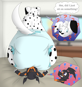 Data Down Under Dalmation Diaper by HydroFTT