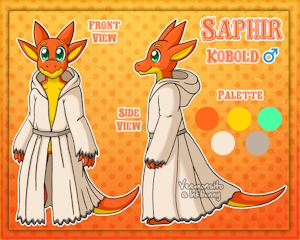 [Commission] Saphir Reference Sheet by Veemonsito