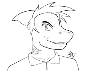 Max LineArt by GuyWolfyI