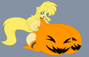 The pumpkin kitty by Animewave