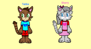 Tabbs and Sherry Reference by ChelseaCatGirl