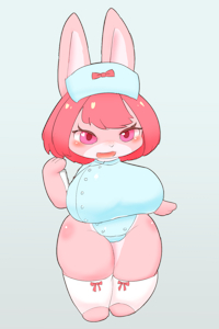 bunny nurse by Kyosyurbl