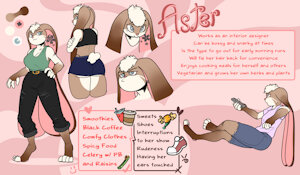 Aster Character Sheet by FrozenArtifice