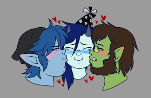 bday kisses by MotherNoroi