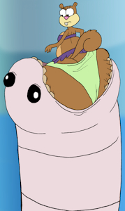 Sandy and the Alaskan Bull Worm by SinkCandy