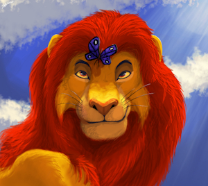 Gentle Mufasa by soulgryph