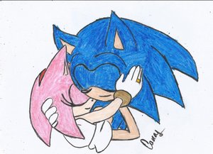 SonAmy Hug by SonicBuster12