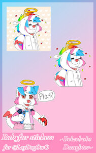 Sticker pack commission finished by BelzebubsDaugther