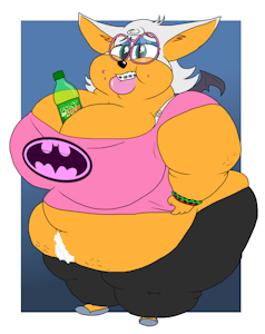 Rouge the Fat Nerd by SpiketheKlown