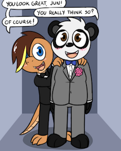 jun and gordon prom by Pokefound