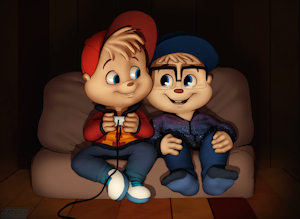 Game Night with Alvin and Jordan by CreativeMunk97
