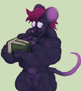 She works out at the library by Furry