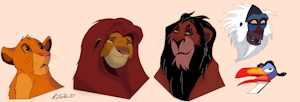 Lion King Coloured and Shading Practice by VilkasRJJ