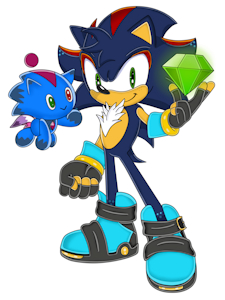 Project Sokudo The Hedgehog and Zoomer The Sonic Chao - SA Style by HedgieLombax147