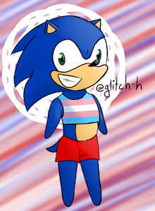 Trans Chibi Sonic by glitchh
