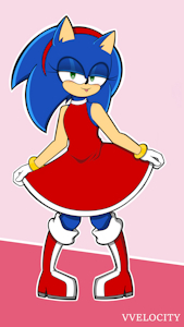 Borrowing Amy's outfit by Vvelocity