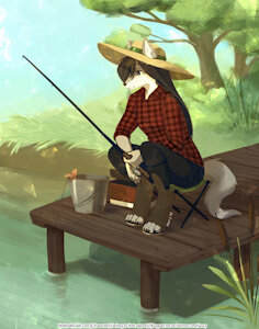 Morning Fishing by Saucy