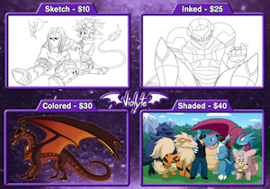 Commission Price Sheet + Info by Violyte