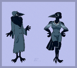 Raven flapper by ZlobniiLelik