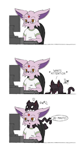 Living with a gremlin by MellyEspeon