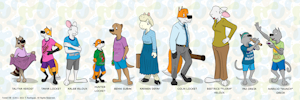 2021 Forest Hill primary character lineup by CampionL