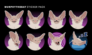 MurphytheBat Sticker Pack by MurphytheBat