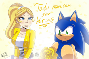 Todos merecen ser héroes - Sonic The hedgehog + Miraculous Ladybug (Crossover) by Lupita13