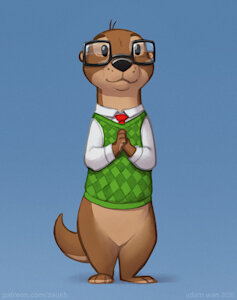 Nerd Otter by Zaush