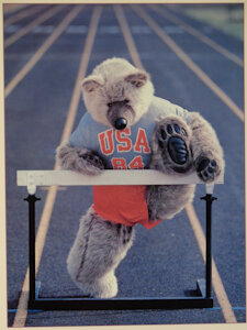 Bear Hurdling 1984 Olympics Winston Teddy from Ron Kimball by vkroo