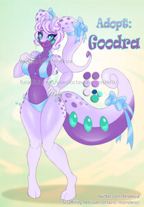 Adopt:Anthro pokemon Goodra -closed by FeneksiA