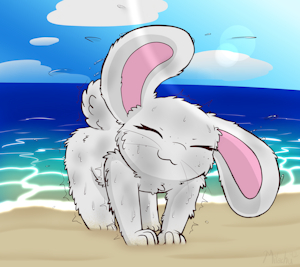Soaked Bunny by Milachu92