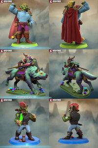 My Goblins Made in HeroForge by Koopasi