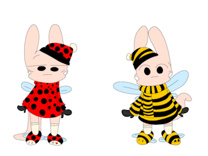 Ladybugs and bees! by NotUgami