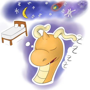 Sleepy dragon sticker by RexiTheGlaceon