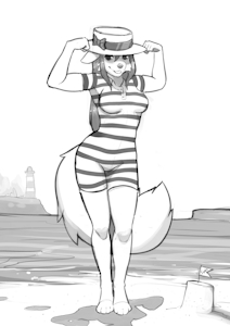 day at the beach by SynnfulTiger