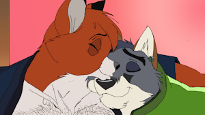 Andrew fox nuzzles Jack by f1master45